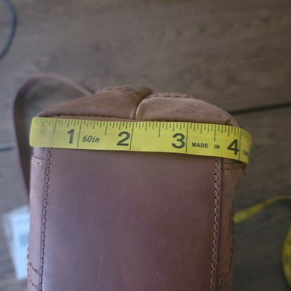 Born Genuine Leather Saddle Floral Embossed Shoulder Handbag - Picture 13 of 14